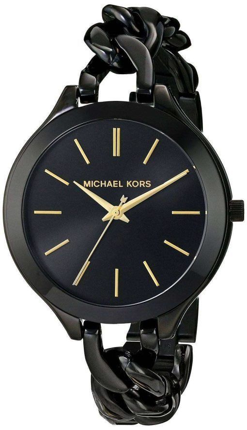 Michael Kors Slim Runway Black Dial MK3317 Womens Watch