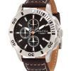 Nautica Chronograph Brown Leather N18643G Mens Watch