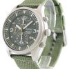 Seiko Chronograph Khaki Nylon Strap SNDA27P1 SNDA27P Mens Watch