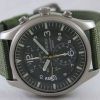 Seiko Chronograph Khaki Nylon Strap SNDA27P1 SNDA27P Mens Watch