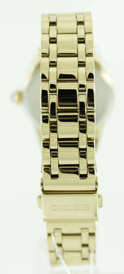 Seiko Gold Tone Quartz SRZ384P Womens Watch