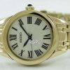 Seiko Gold Tone Quartz SRZ384P Womens Watch