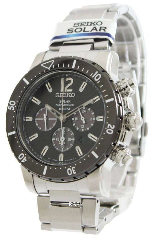 Seiko Solar Chronograph SSC245P1 SSC245P SSC245 Mens Watch