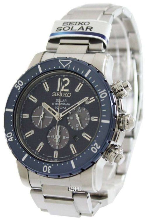 Seiko Solar Chronograph SSC247P1 SSC247P SSC247 Mens Watch