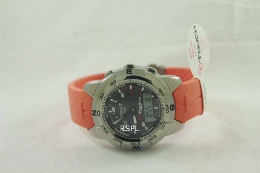 Tissot T-Touch Titanium Orange Rubber T33.7.878.92 Mens Watch