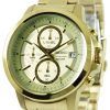 Seiko Chronograph Quartz Gold Tone Dial SKS450P1 SKS450P SKS450 Mens Watch