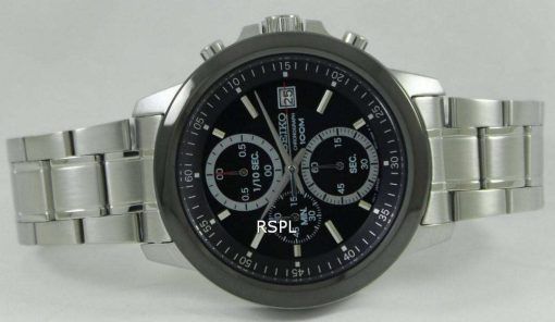 Seiko Chronograph Quartz Black Dial SKS451P1 SKS451P SKS451 Mens Watch