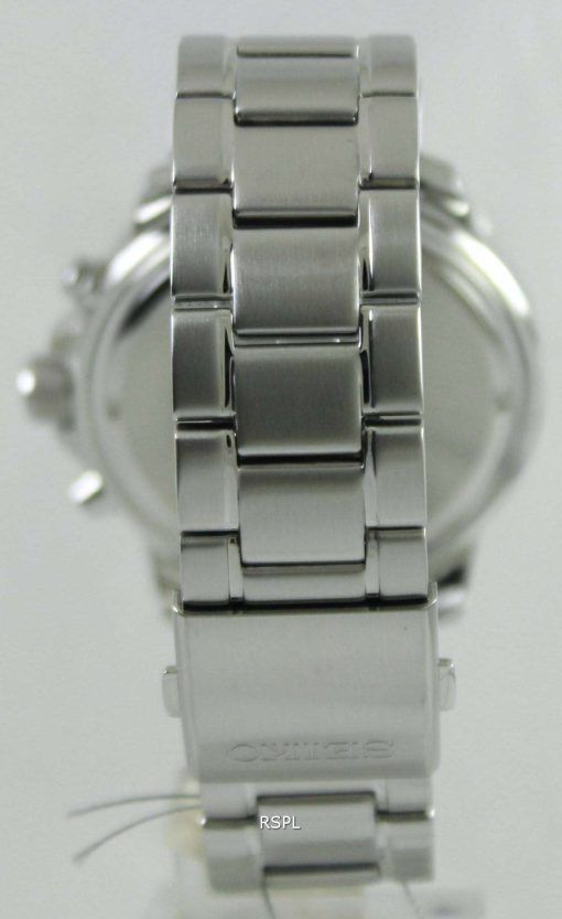 Seiko Solar Alarm Chronograph SSC299P1 SSC299P SSC299 Mens Watch