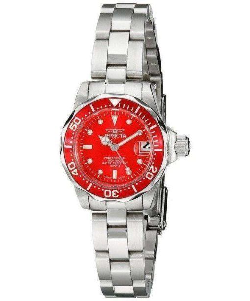 Invicta Pro-Diver 200M Quartz Red Dial INV12522/12522 Womens Watch