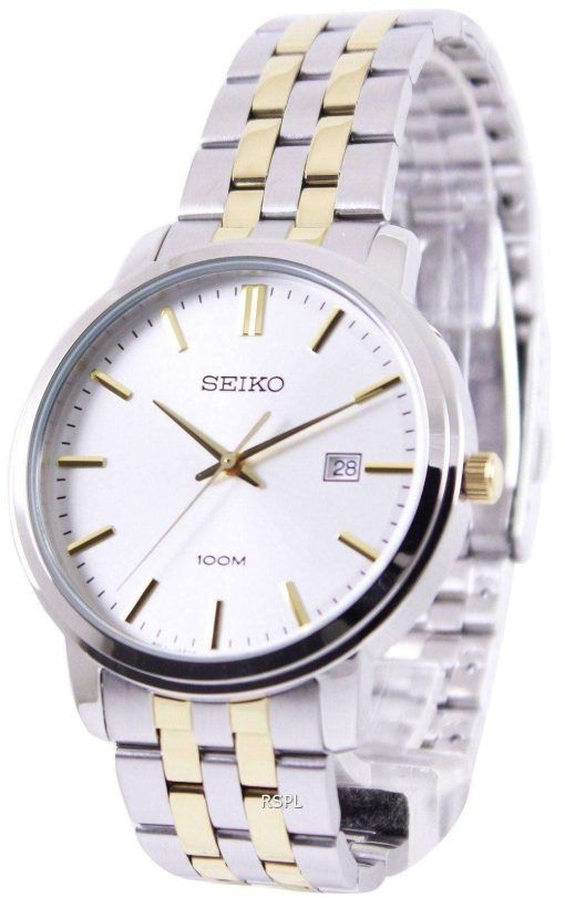 Seiko Quartz Two Tone SUR111P1 SUR111P Mens Watch