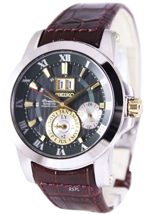 Seiko Premier Kinetic Perpetual SNP127P1 SNP127P Mens Watch