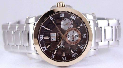 Seiko Premier Kinetic Perpetual SNP128P1 SNP128P Mens Watch