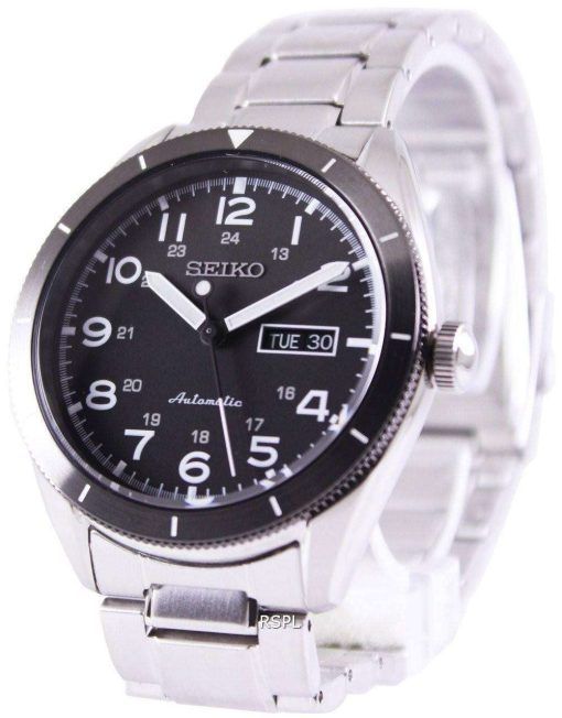 Seiko Automatic Black Dial 100M SRP711K1 SRP711K Mens Watch