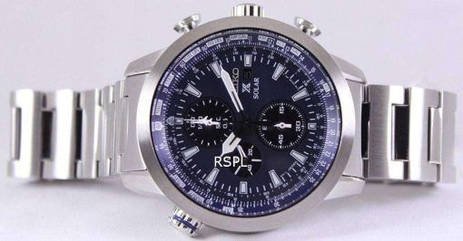 Seiko Prospex Sky Solar Chronograph Pilots SSC347P1 SSC347P Mens Watch