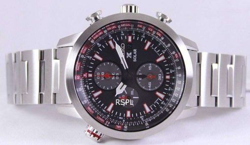 Seiko Prospex Sky Solar Chronograph Pilots SSC349P1 SSC349P Mens Watch