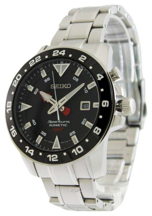 Seiko Sportura Kinetic GMT SUN015P1 SUN015P SUN015 Mens Watch