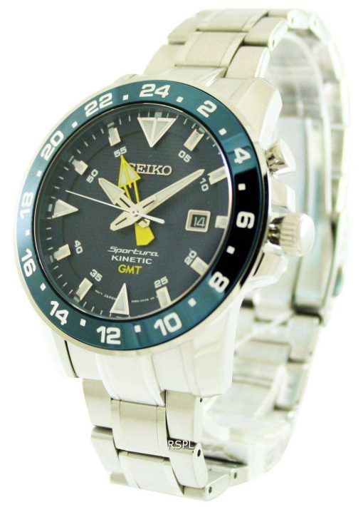 Seiko Sportura Kinetic GMT SUN017P1 SUN017P Mens Watch