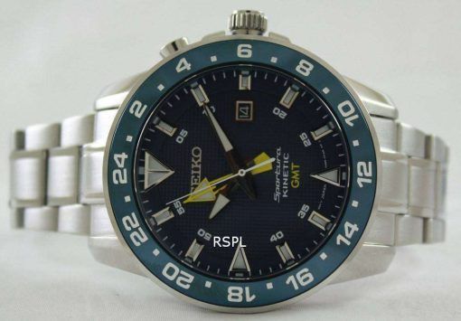 Seiko Sportura Kinetic GMT SUN017P1 SUN017P Mens Watch