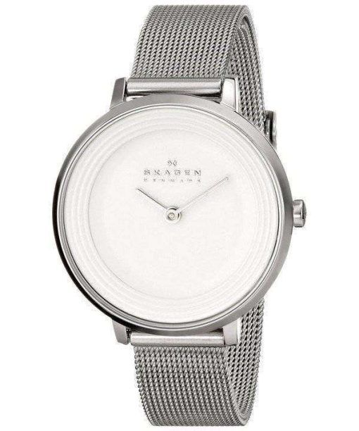 Skagen Ditte Silver Dial Stainless Steel Mesh Bracelet SKW2211 Womens Watch