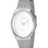 Skagen Madsen Matte Silver Dial Stainless Steel Mesh Bracelet SKW2297 Womens Watch