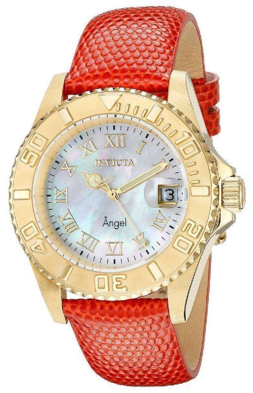 Invicta Angel Mother Of Pearl Dial Date Display 18412 Women's Watch