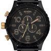 Nixon Matte Black Chronograph 300M A083-1041-00 Mens Watch