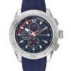 Nautica NST 101 Chronograph Blue Dial Silicone A18724G Men's Watch