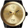 Nixon Corporal SS Quartz Black IP Gold Dial A346-010-00 Mens Watch