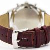 Seiko Chronograph Brown Leather Strap 100M SNDF45P1 SNDF45P Mens Watch