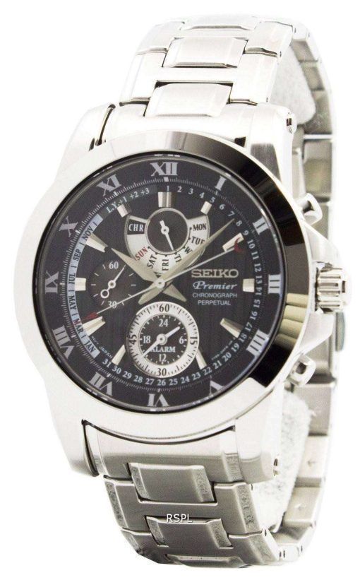 Seiko Premier Chronograph Perpetual Calendar SPC161P1 SPC161P Mens Watch