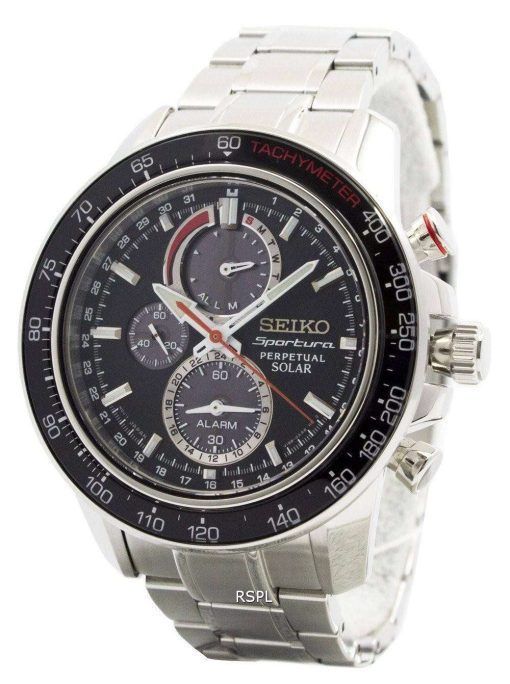 Seiko Sportura Solar Chronograph Perpetual SSC357P1 SSC357P Mens Watch