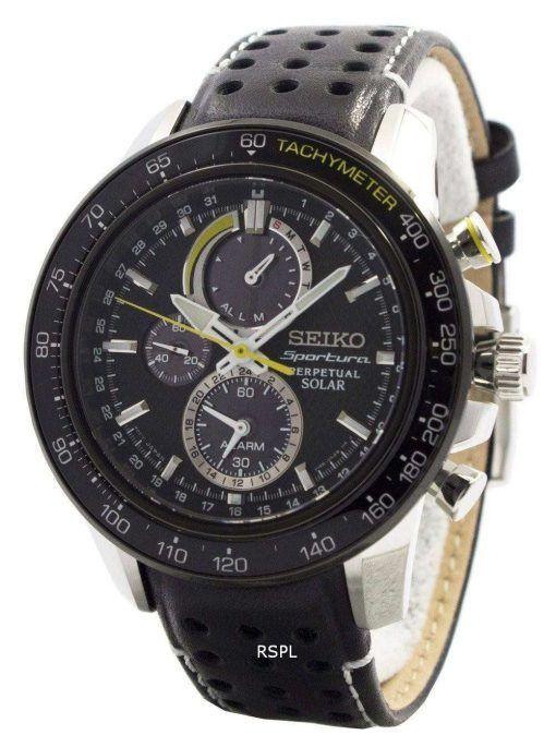 Seiko Sportura Solar Chronograph Perpetual SSC361P1 SSC361P Mens Watch