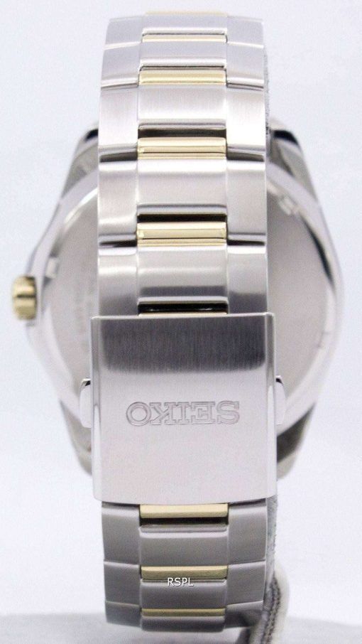 Seiko Solar Two Tone Power Reserve SNE394P1 SNE394P SNE394 Men's Watch