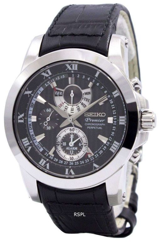 Seiko Premier Chronograph Perpetual Alarm SPC161P2 Men's Watch