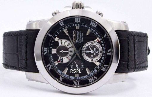 Seiko Premier Chronograph Perpetual Alarm SPC161P2 Men's Watch