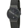 Skagen Quartz Gunmetal Swarovski Crystals 355SMM1 Womens Watch