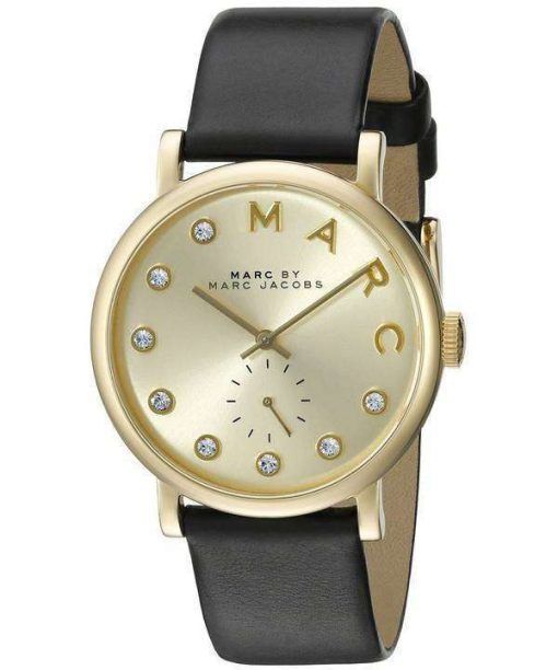 Marc by Marc Jacobs Baker Quartz Gold Tone Crystals MBM1399 Womens Watch