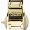 Seiko Quartz Gold Tone Cabochon Crown SRZ450P1 SRZ450P Womens Watch