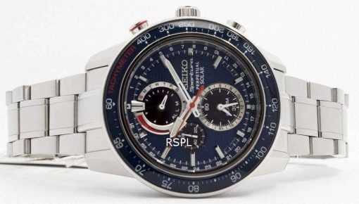 Seiko Sportura Solar Chronograph Perpetual SSC355P1 SSC355P Mens Watch