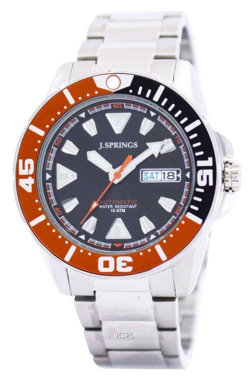 J.Springs by Seiko Sports Automatic Black Dial 100M BEB078 Men's Watch