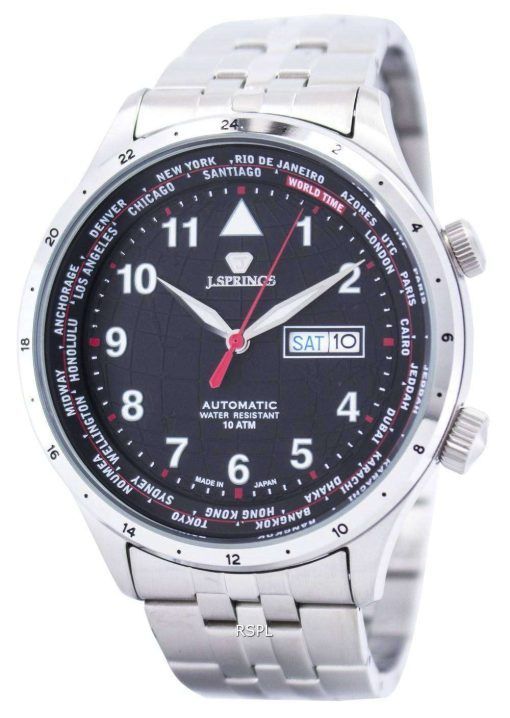 J.Springs by Seiko Sports Automatic World Time Japan Made BEB099 Men's Watch