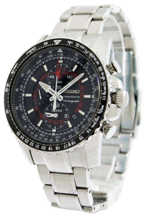 Seiko FLIGHTMASTER Sportura Pilot Chronograph SNAE99 SNAE99P1 SNAE99P Mens Watch