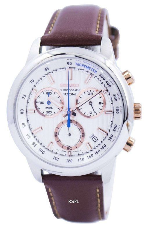 Seiko Chronograph Quartz Tachymeter 100M SSB211 SSB211P1 SSB211P Mens Watch