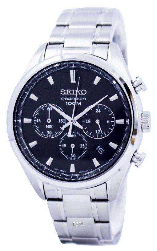 Seiko Quartz Chronograph SSB225 SSB225P1 SSB225P Mens Watch