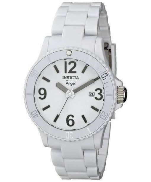 Invicta Angel White Plastic Swiss Quartz 1207 Womens Watch