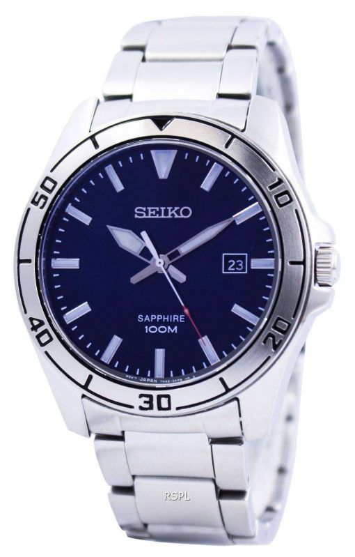 Seiko Quartz Sapphire Glass Blue Dial SGEH61 SGEH61P1 SGEH61P Mens Watch