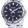 Seiko Quartz Sapphire Glass Black Dial SGEH63 SGEH63P1 SGEH63P Mens Watch