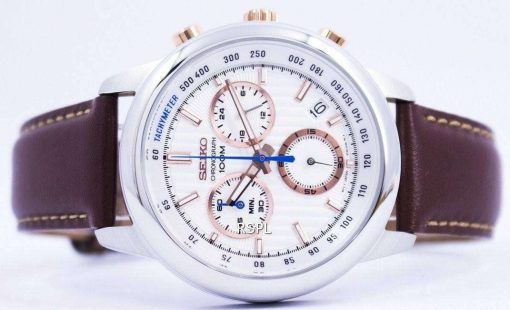 Seiko Chronograph Quartz Tachymeter 100M SSB211 SSB211P1 SSB211P Mens Watch