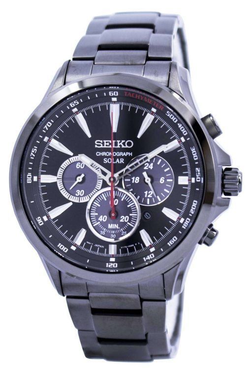 Seiko Solar Chronograph Tachymeter SSC497 SSC497P1 SSC497P Mens Watch