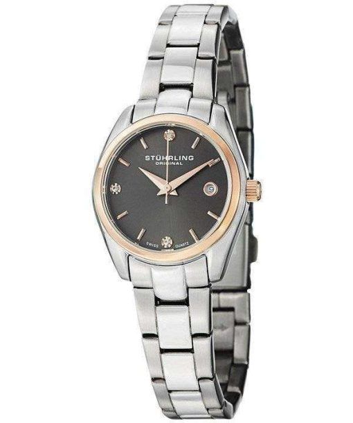 Stuhrling Original Ascot Prime Crystal Accented Swiss Quartz 414L.04 Womens Watch